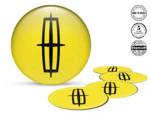 Lincoln Decals on Wheels Premium Domed Labels